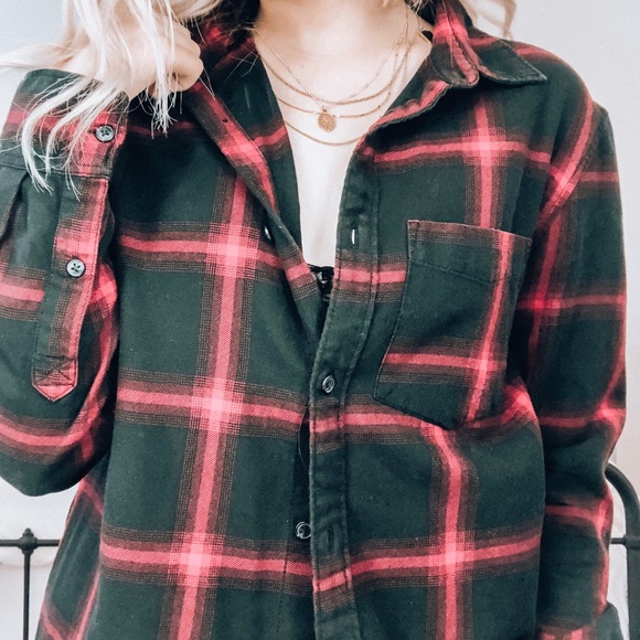 MENS OVERSIZED FLANNEL - Picture 1 of 3